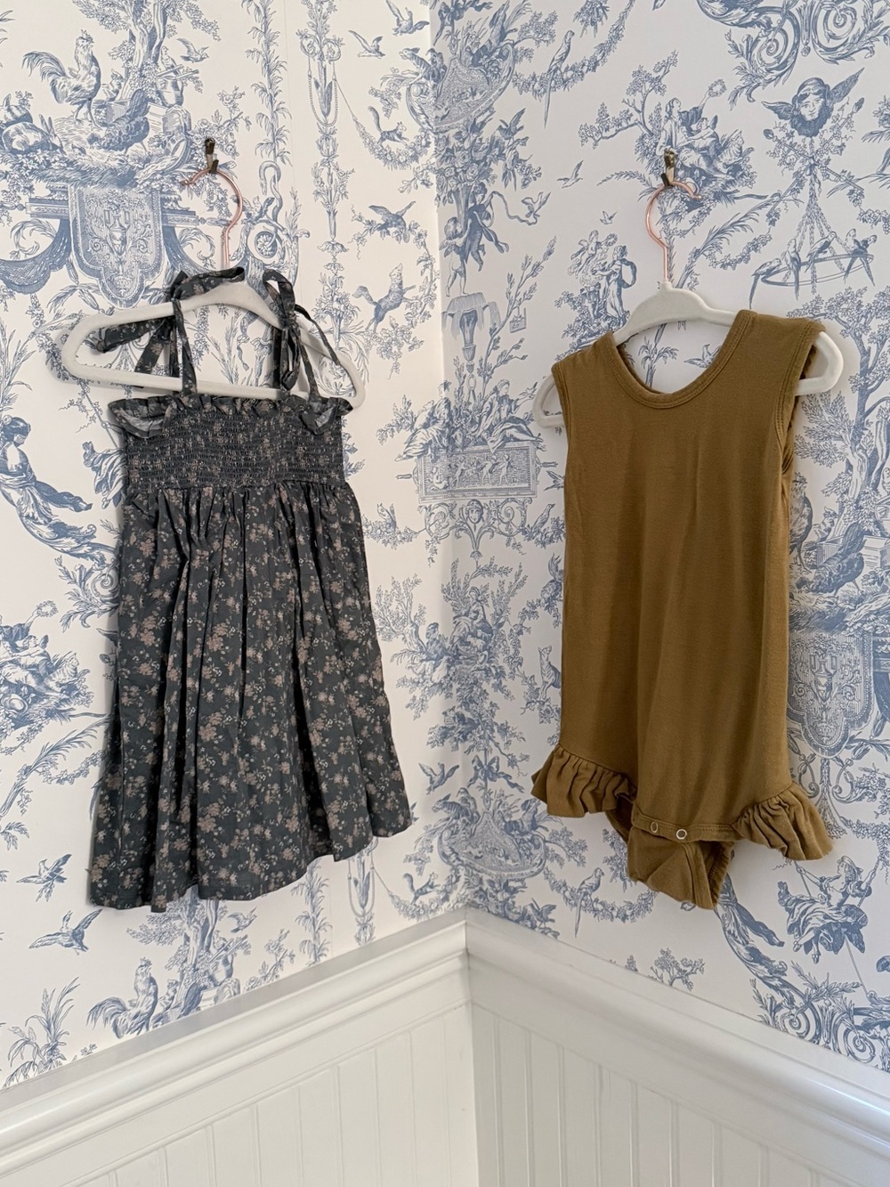 Jamie Kay Floral Dress 1yr NWOT & Kate Quinn Bamboo flutter Bodysuit 12-18